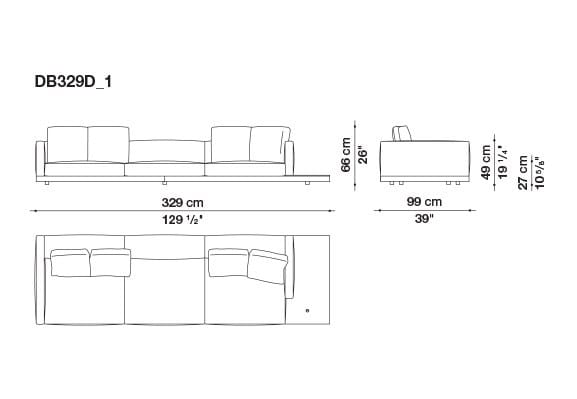 Кожаный диван B&B Italia док ARCH-00106863 - Вид №111
