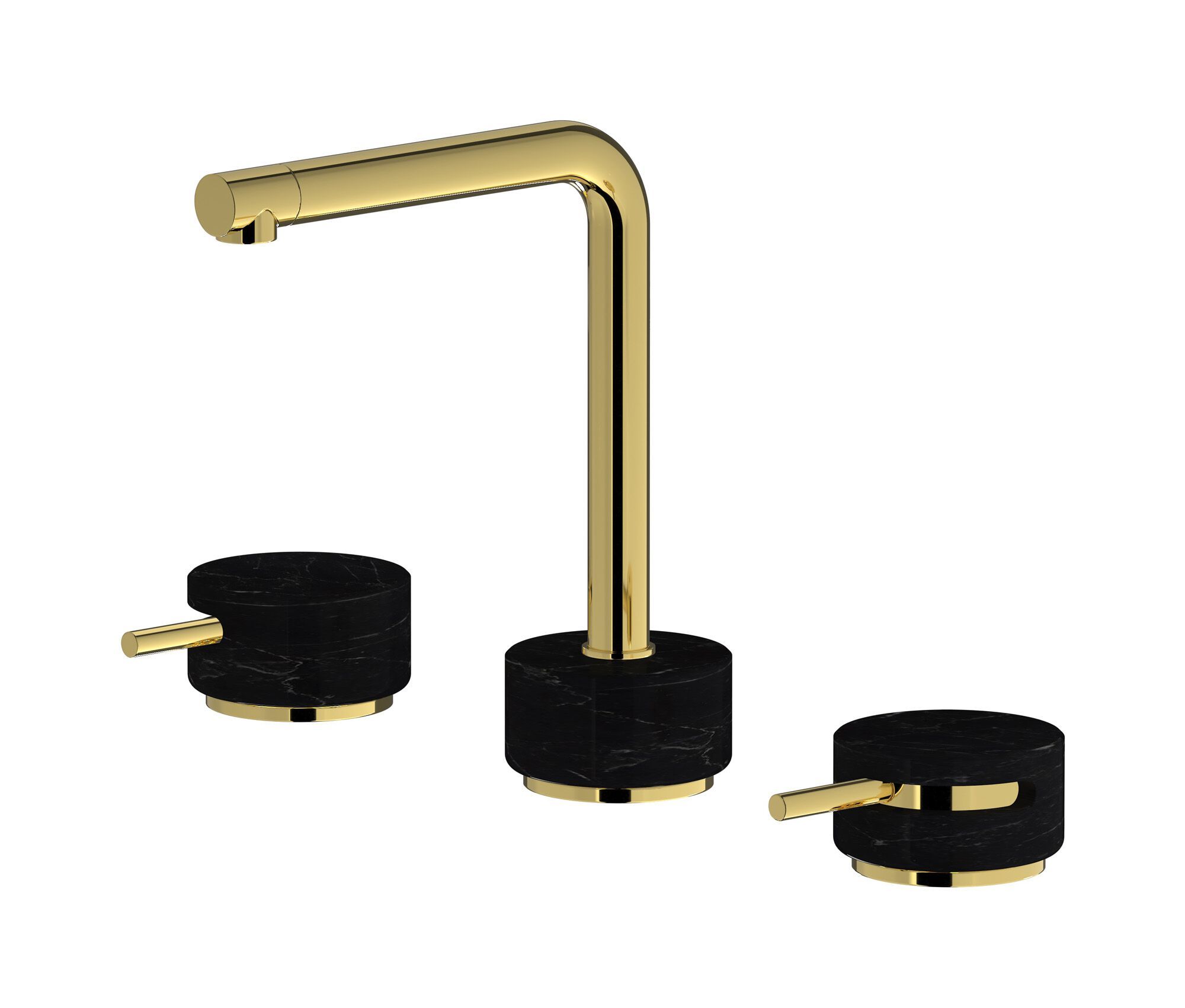 Смеситель для раковины с 3 отверстиями для мраморной столешницы IB мрамор + мрамор Elle ARCH-00055279 - Вид №12