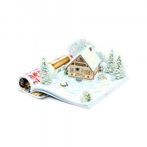 4230 Канва/ткань с рисунком Рисунок на шелке 37 см х 49 см "Сказочная книга" Матренин посад