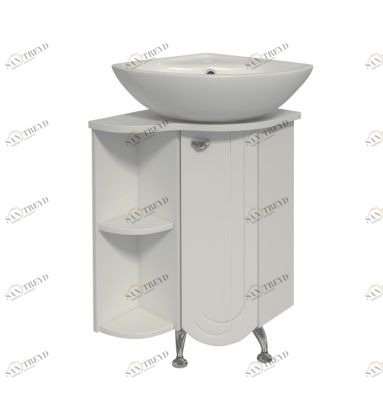 Тумба Бис 40/угловая/левое крыло с умывальником Элегия /угловой/ RUNO 2313135