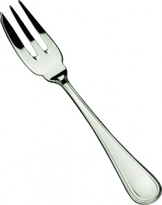 84276 Schiavon Вилка для торта 14см "Инглезе" (серебро 925пр) Серебро 925