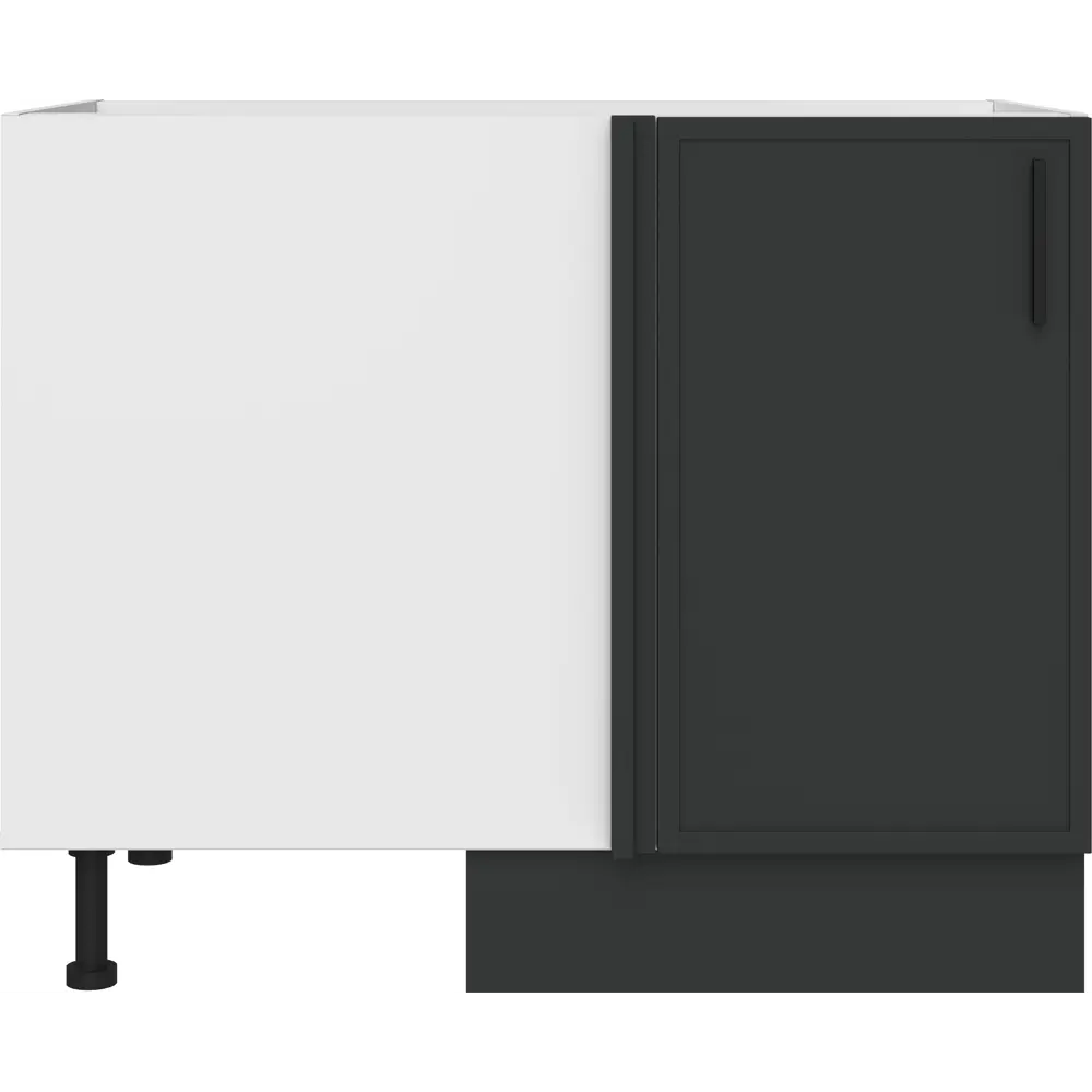Кухонный шкаф напольный угловой Неро Delinia 100x82.5x58 см МДФ цвет графит STLM-2096374 - Вид №3