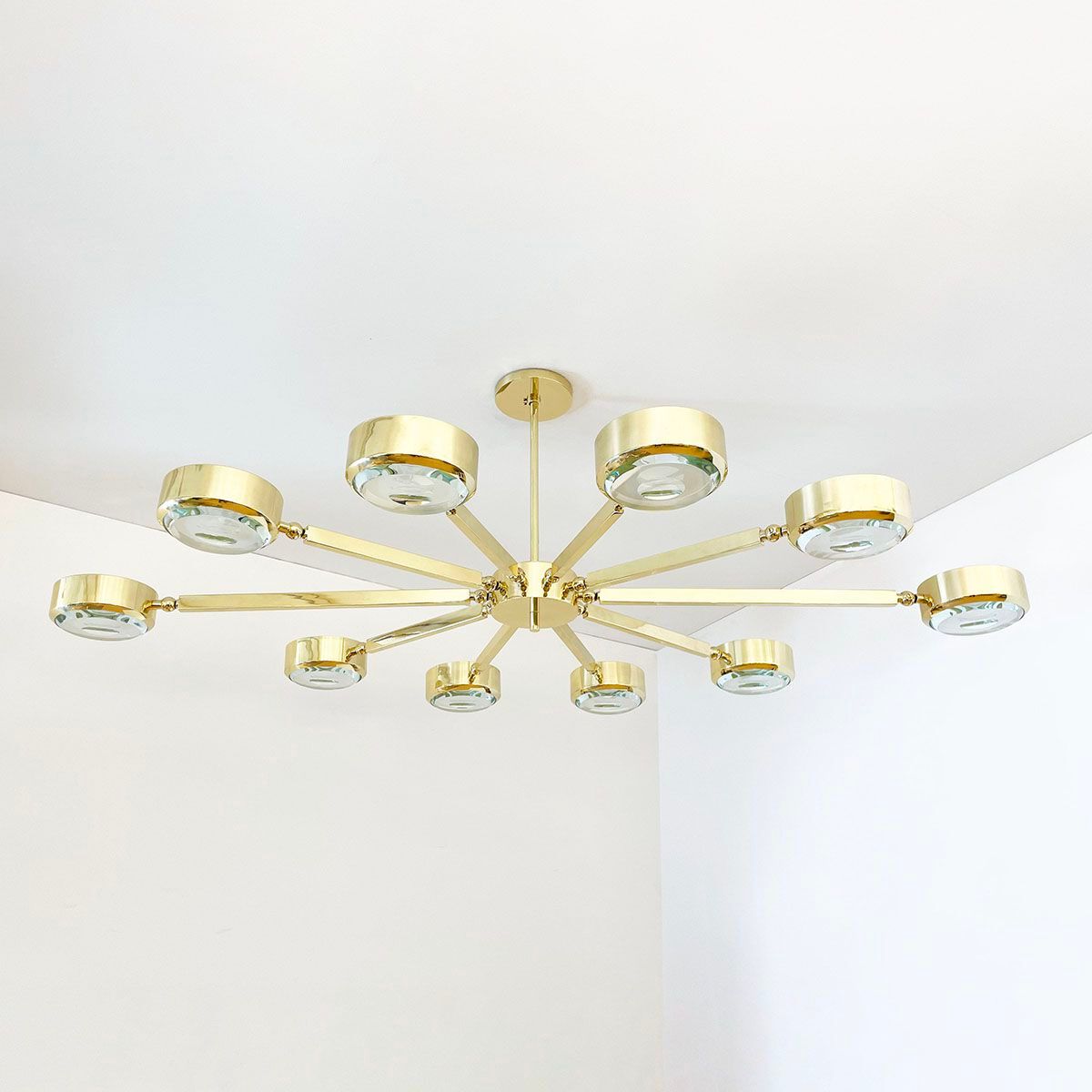 Металлический потолочный светильник GASPARE ASARO OVAL OCULUS - CARVED GLASS ARCH-00071522 - Вид №9