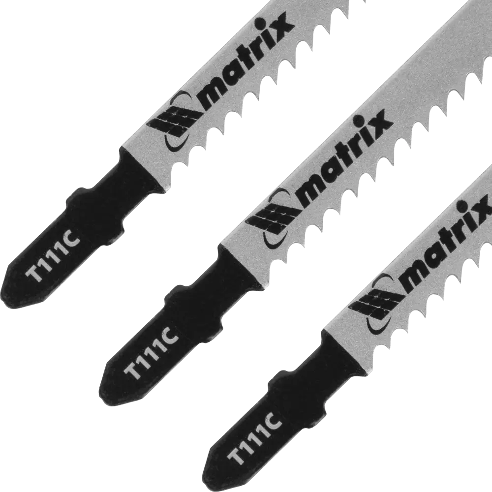 Пилка для лобзика по дереву Matrix T111C быстрый рез, 3 шт STLM-2152176 - Вид №2