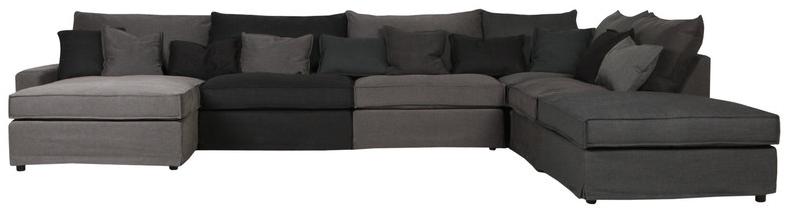 Sits 5-местный угловой диван из ткани с шезлонгом Oscar sun-id-1396025 - Вид №2