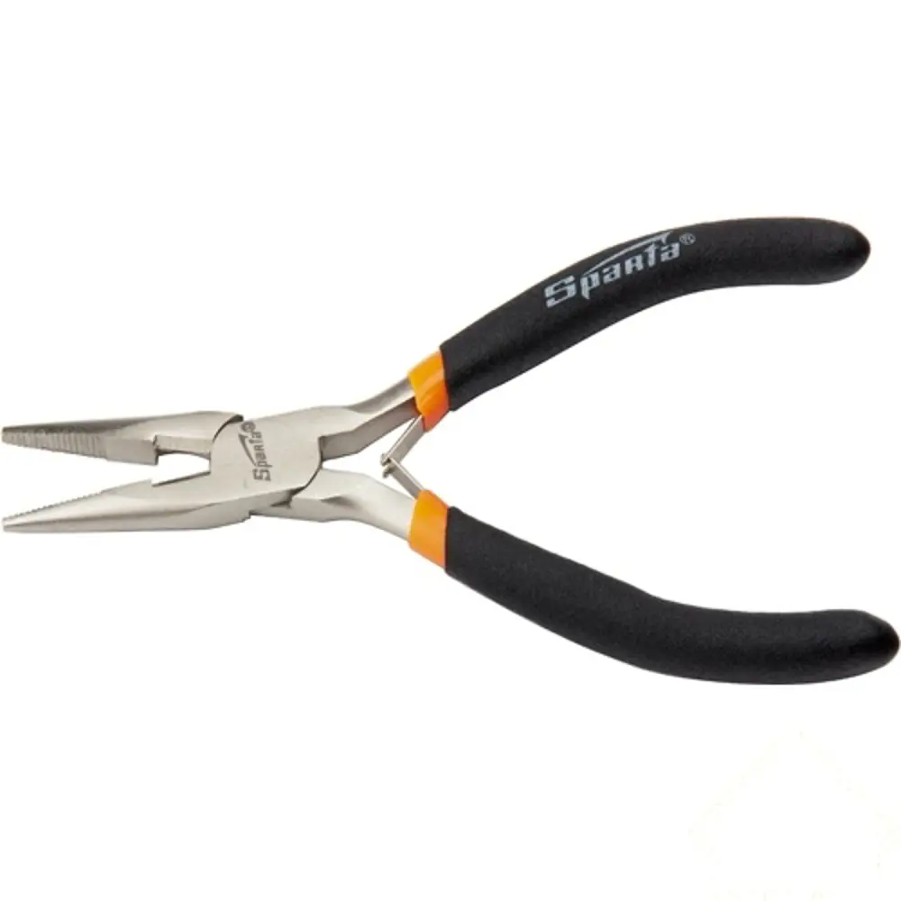 Длинногубцы Sparta Mini прямые никелированные с автозажимом 130 мм STLM-2147749