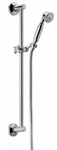 871 Классическая раздвижная штанга с однофункциональным ручным душем и мм. Шланг с двойной блокировкой 1500, конический 1/2 дюйма. Bongio Wellness