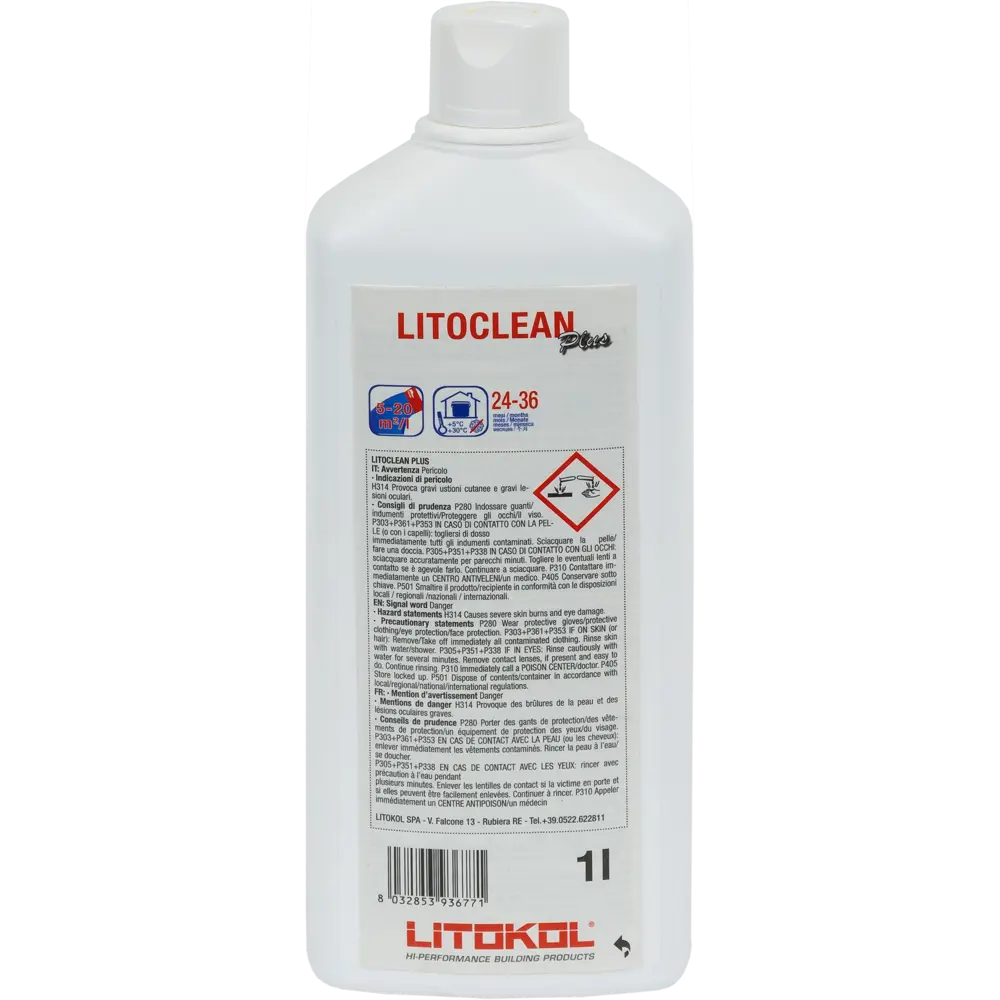 Средство для очистки Litoclean Plus, 1 л Litokol STLM-2038211 - Вид №1