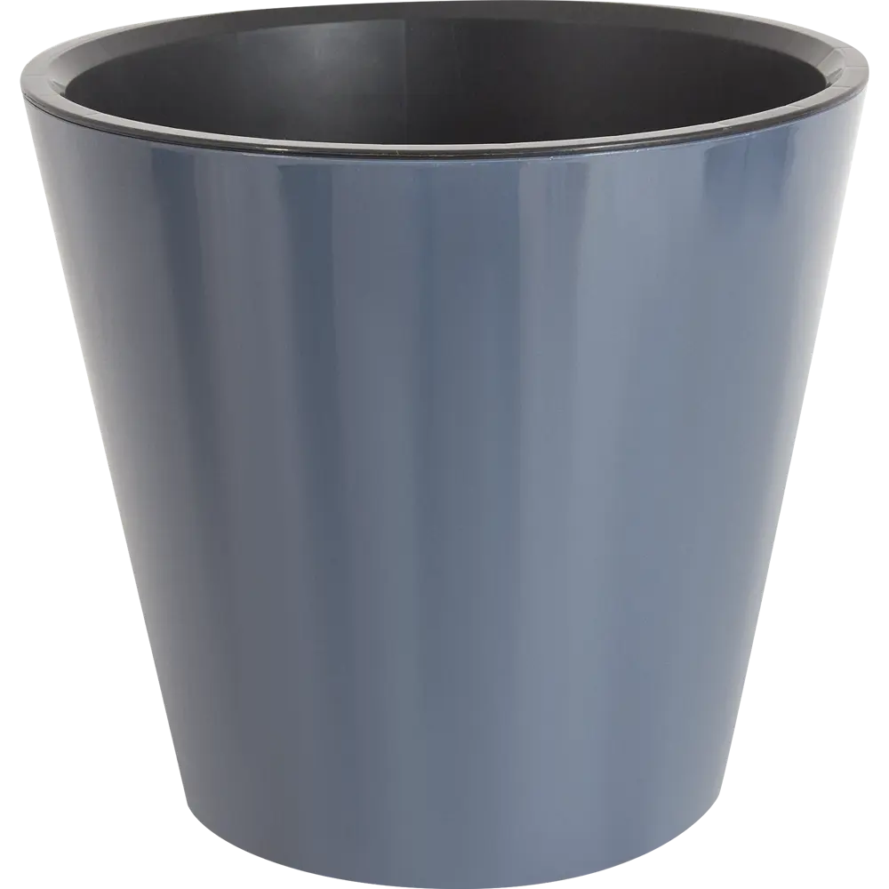 83994170 Кашпо Idi land London ø33 h30.5 см v16 л пластик серый STLM-0045969