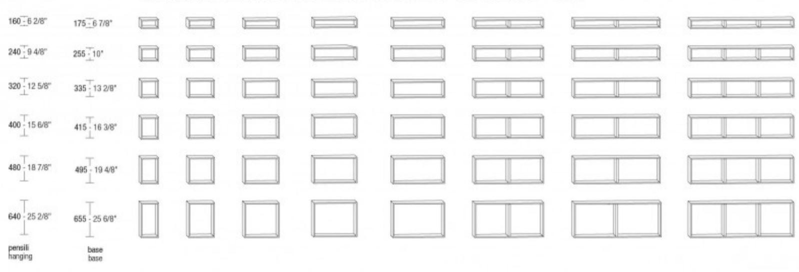 Модульная стенка для хранения, прикрепленная к стене, покрытой лаком из дерева Misuraemme Santreyd sun-id-1348020 - Вид №2