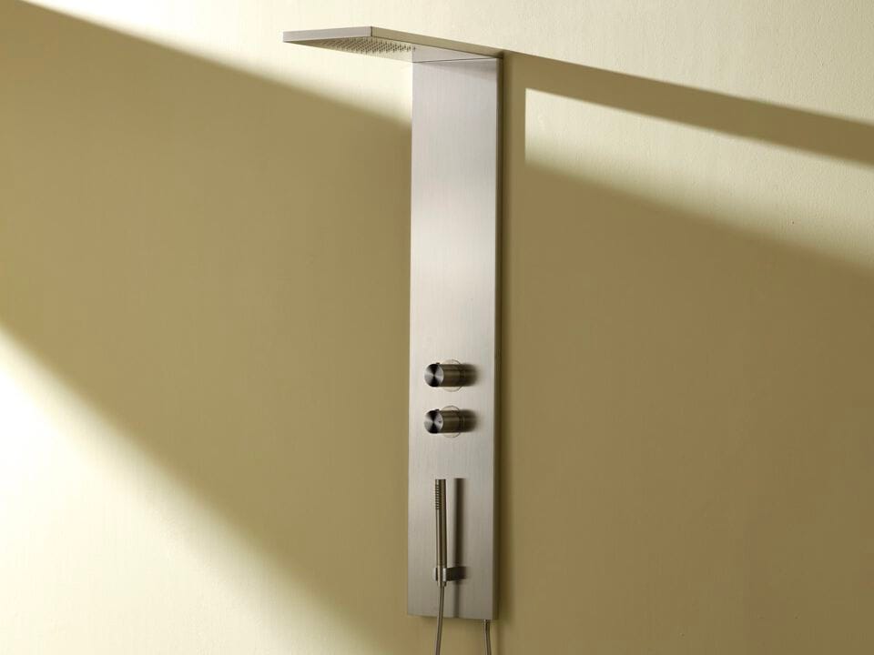 Термостатическая душевая колонна из нержавеющей стали с ручным душем BEAMTECH M1 CLNR200 ARCH-00134309