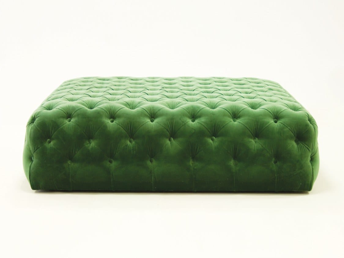 Квадратный пуф из велюра CREARTE COLLECTIONS Capiton Contemporain ARCH-00069367 - Вид №1