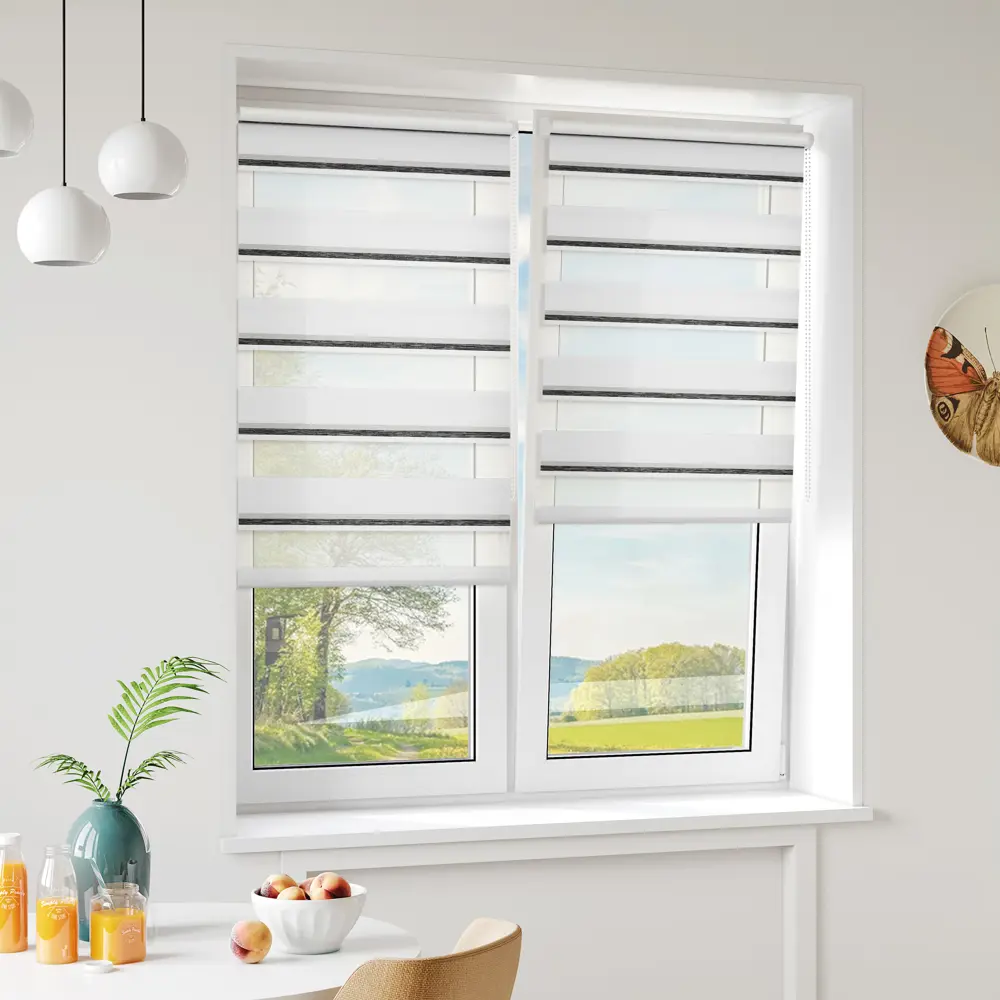 Штора рулонная день-ночь Лечче 40x160 см серо-молочная MIAMOZA STLM-2053075 - Вид №7