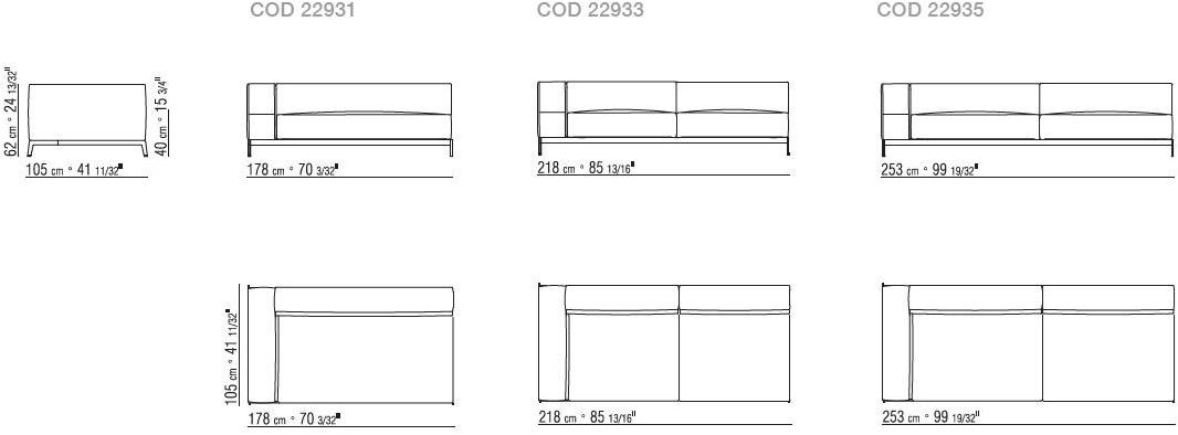 Flexform Модульный тканевый диван с шезлонгом sun-id-1466167 - Вид №7