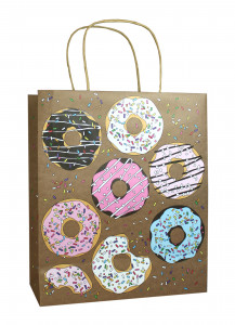 485863 Пакет подарочный "Пончики", 26 х 22 х 10 см