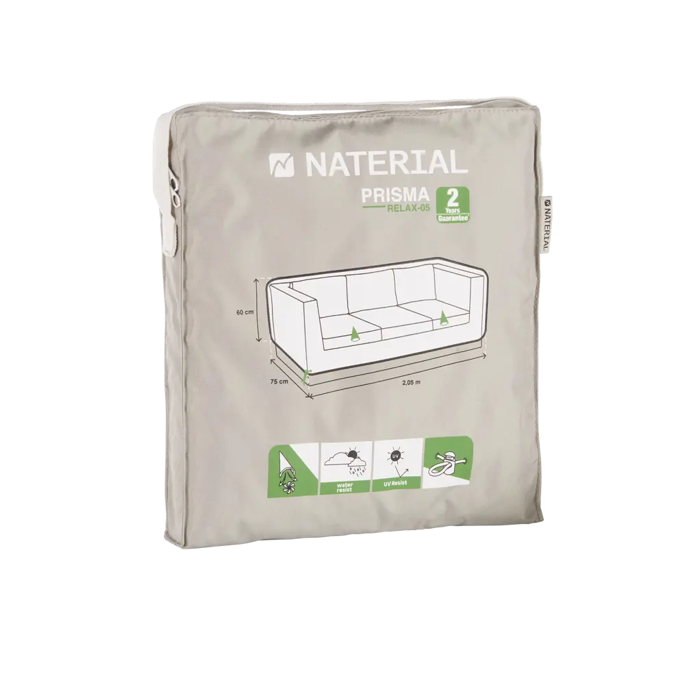 Защитный чехол для дивана Naterial 75x60x205 см полиэстер светло-серый 84463542 STLM-2168281  - Вид №5