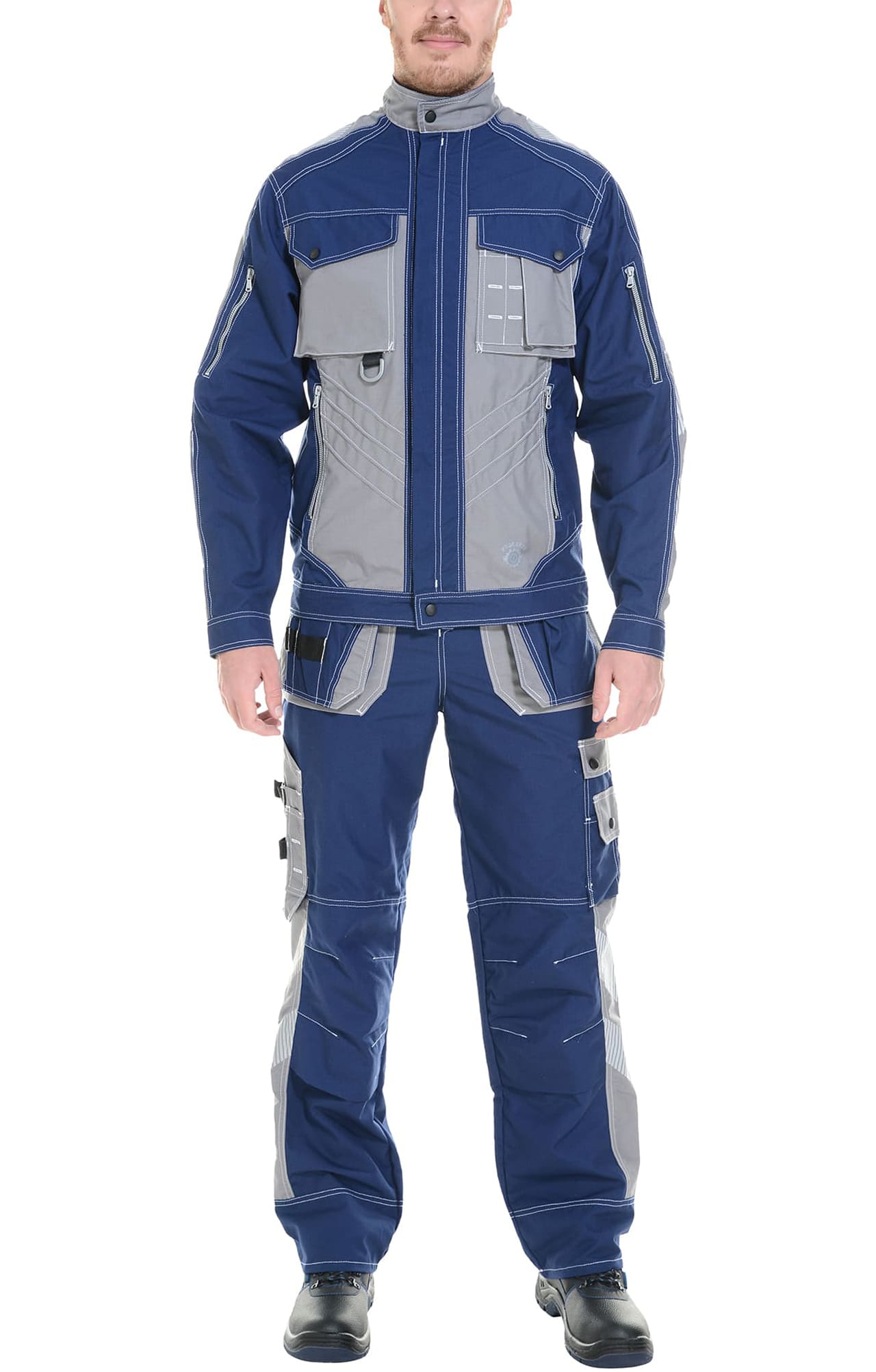 68832 Костюм "Прогресс" темно-синий с серым  Летняя спецодежда  размер 44-46/170-176  - Вид №20