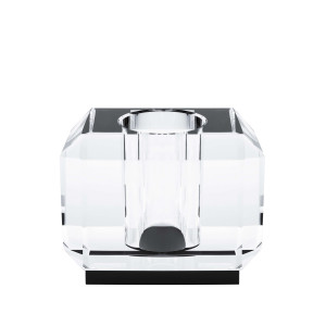 201061-CB ABHIKA ВАЗА BLOCKY SM CLEAR/BLACK