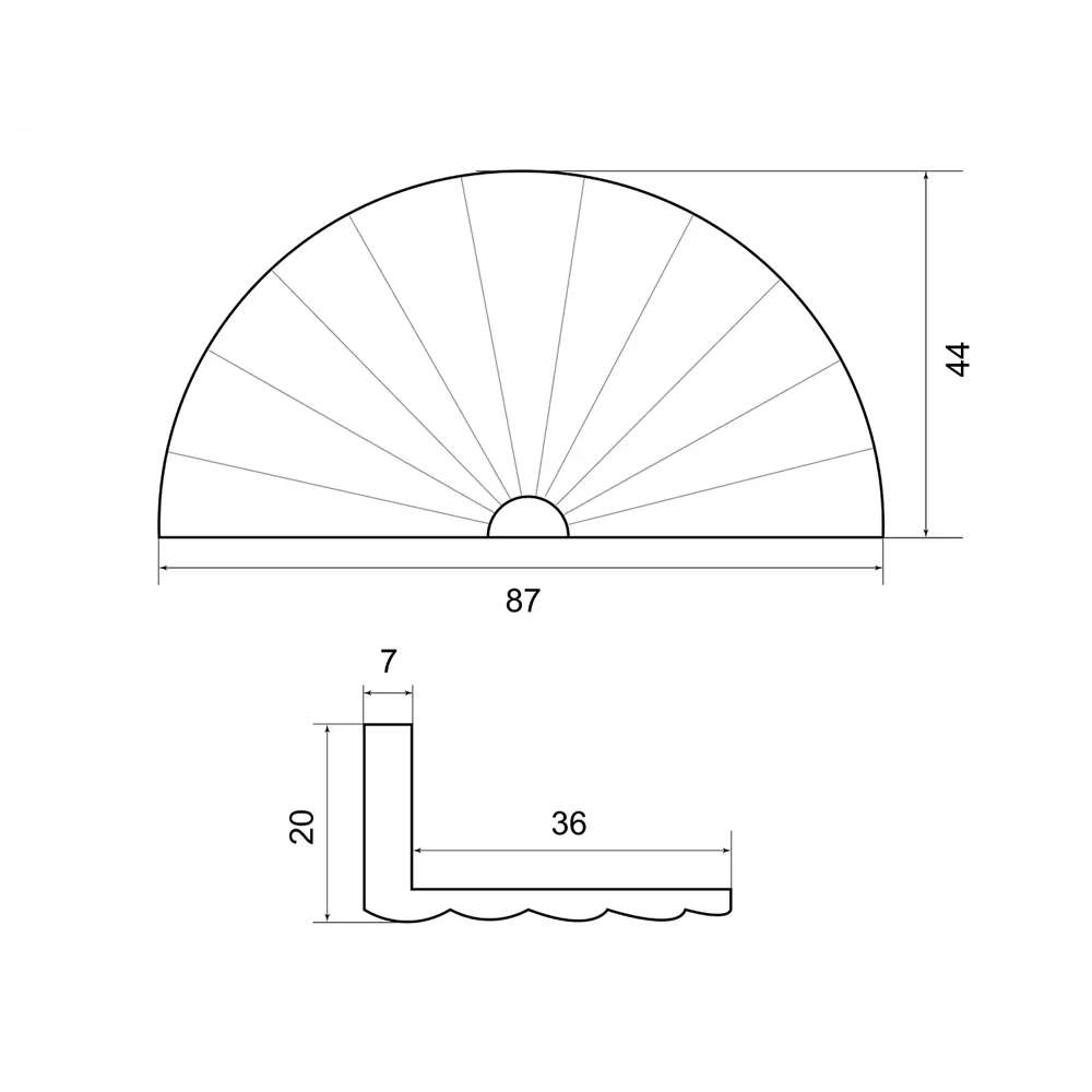 86900171 Ручка-скоба мебельная ЦАМ 32 мм цвет черный никель STLM-1008390 PALLADIUM  - Вид №3