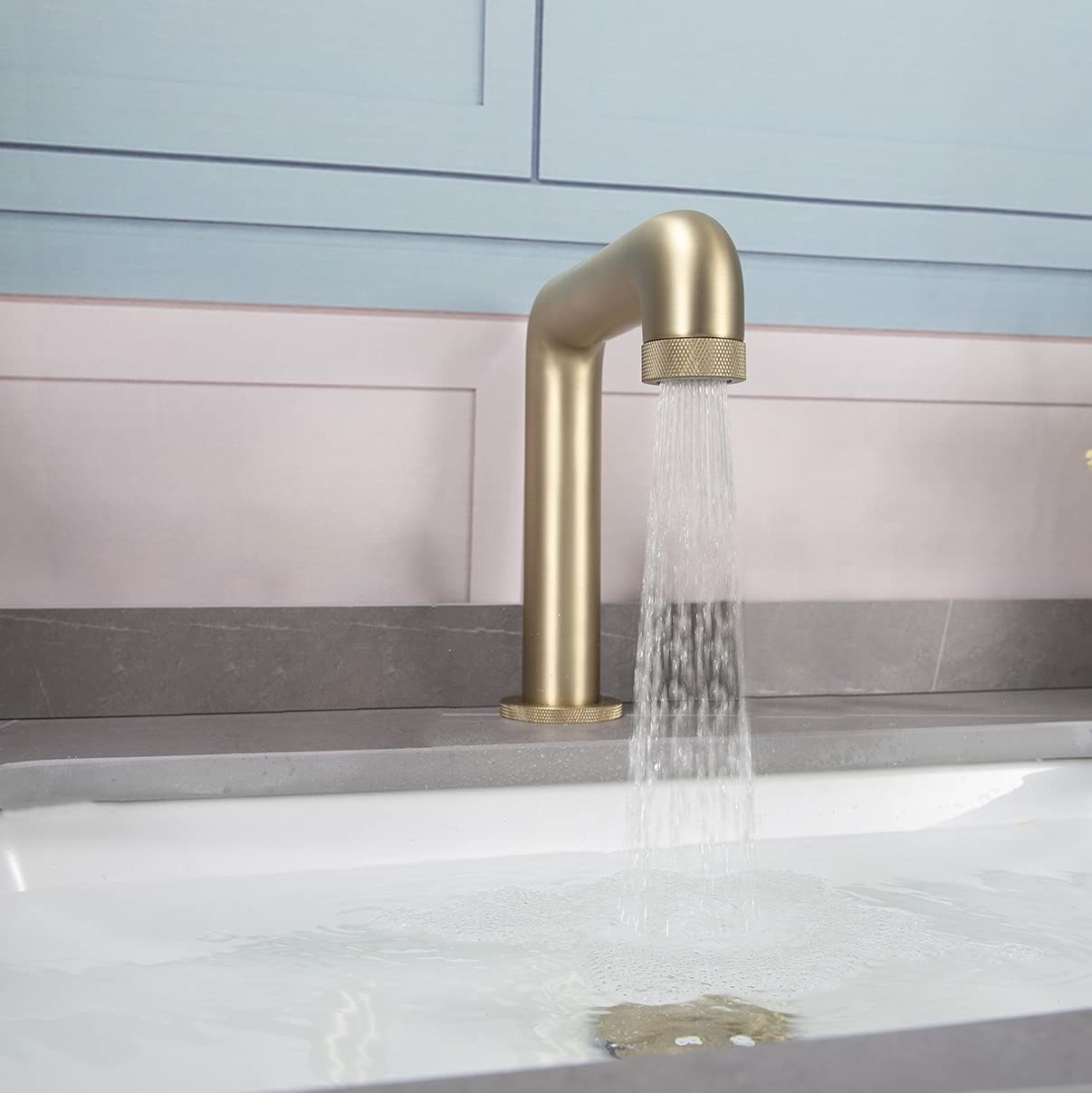 Инфракрасный смеситель для раковины из латуни Fontana Showers FS-1094-BG ARCH-00039647 - Вид №3