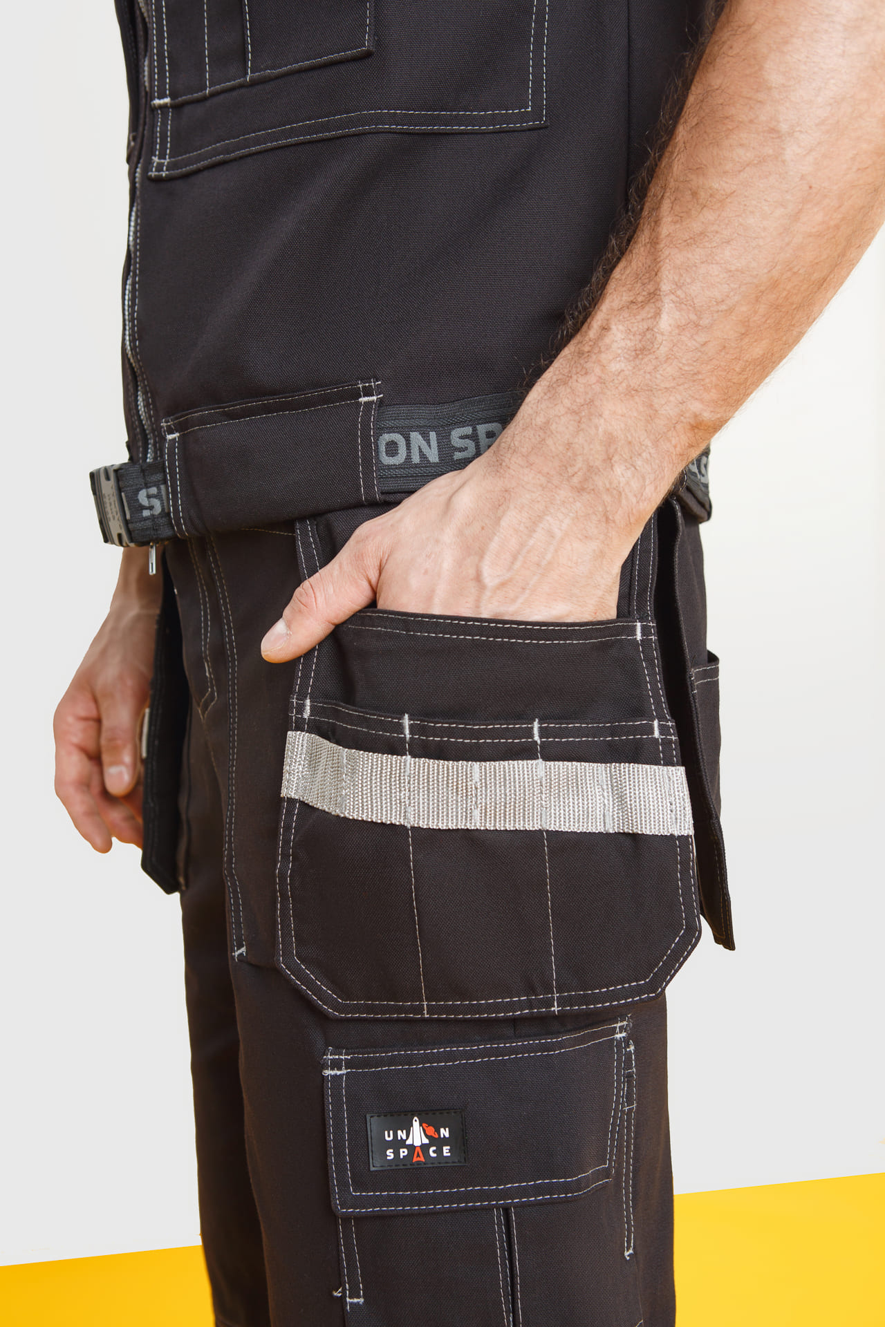 62599 Жилет  черный Union Space  Летняя спецодежда  размер 52-54  - Вид №5