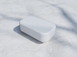 Наружное сиденье из армированного волокном бетона