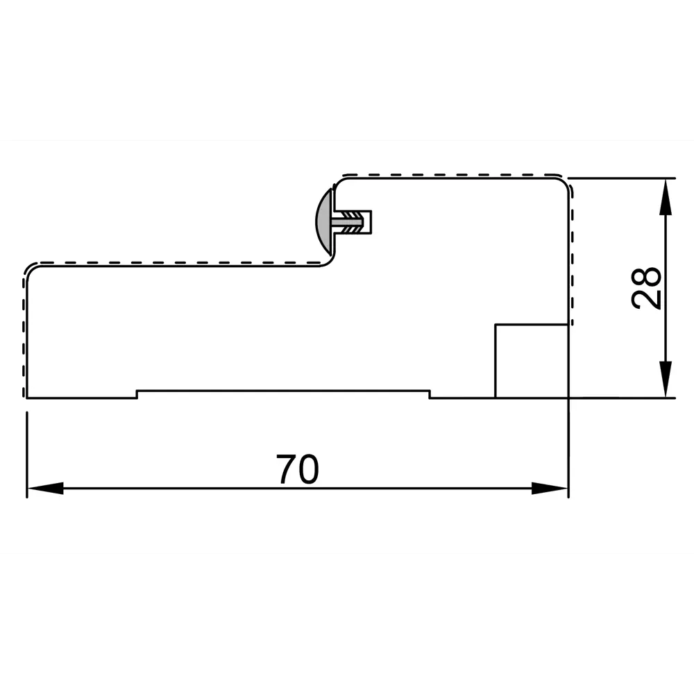 Дверная коробка Тоскана/Лайн/Лайн 2 2070х70х28 мм 3D Flex цвет дуб тернер белый VELLDORIS STLM-2048817 - Вид №2