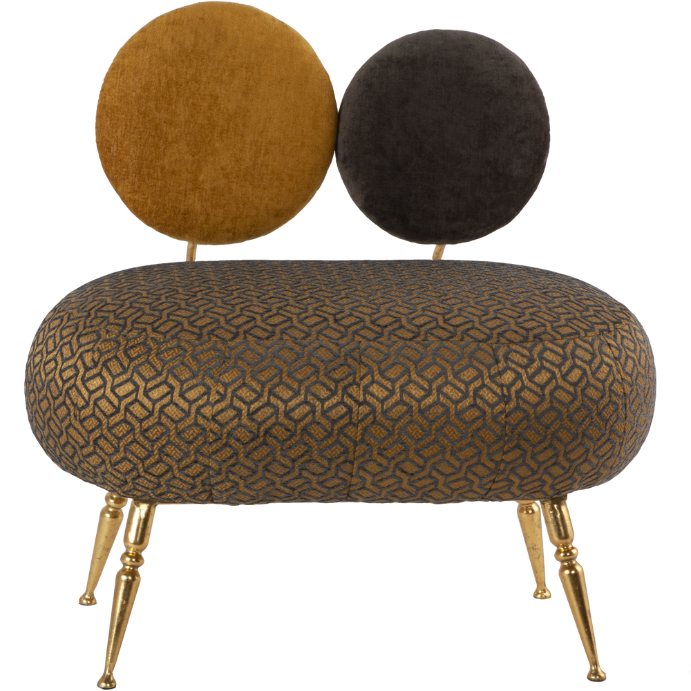 14034 Банкетка Французик Люкс Голд BOGACHO 4627174556216 - Вид №2