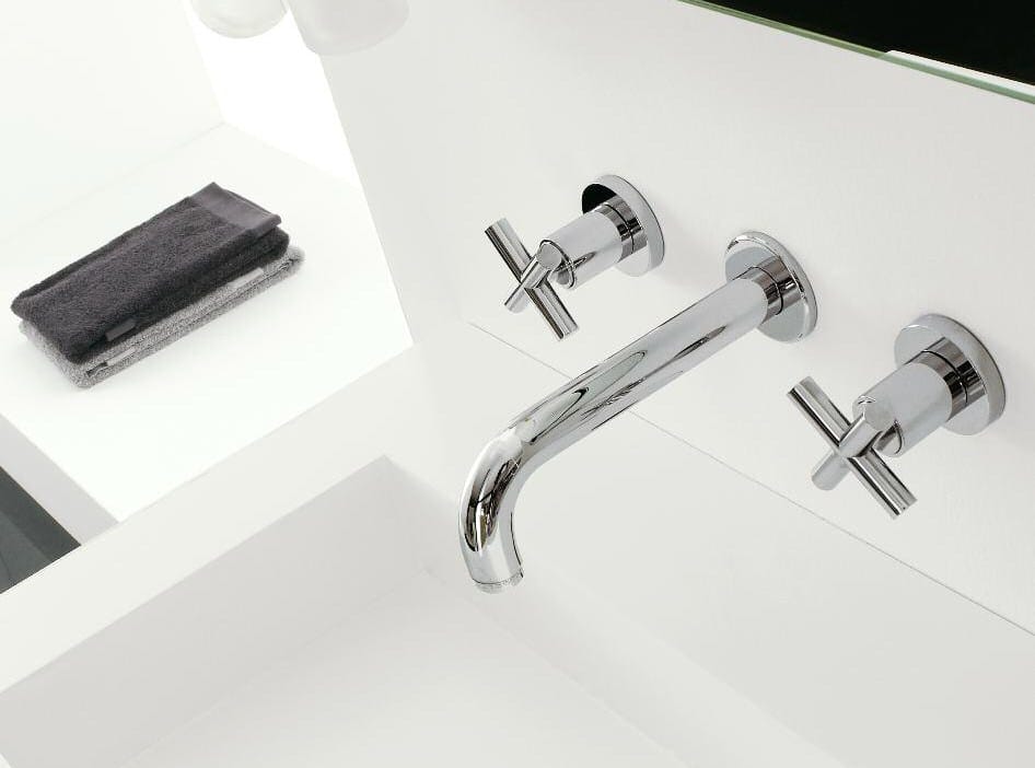 Настенный смеситель для раковины с 3 отверстиями Zazzeri Da-Da ARCH-00090389 - Вид №1