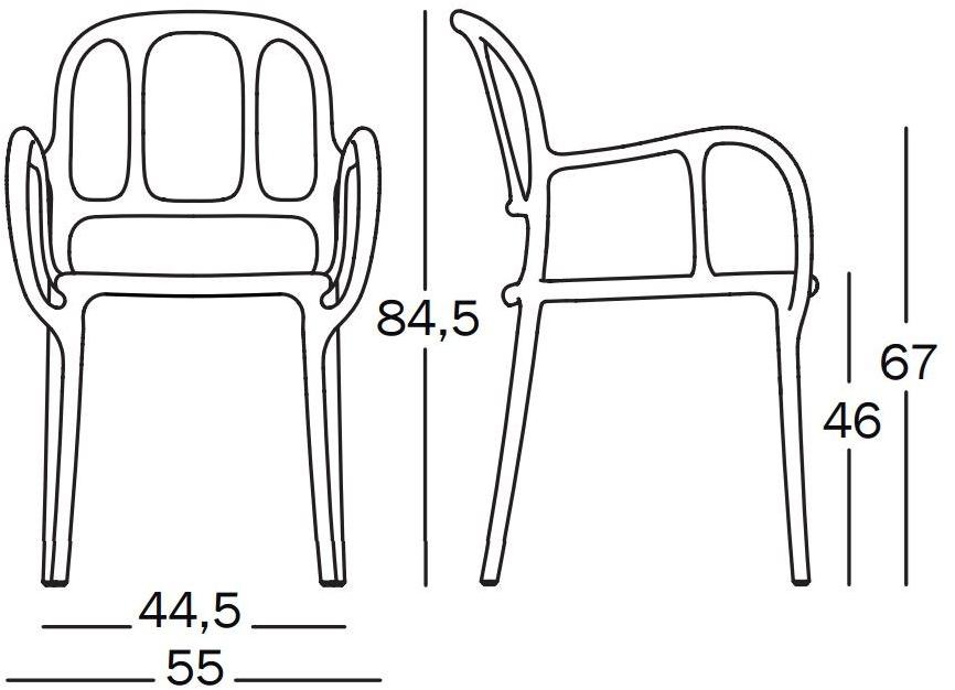 Magis Штабелируемый стул из полипропилена Milà MILA sun-id-1429605 - Вид №10