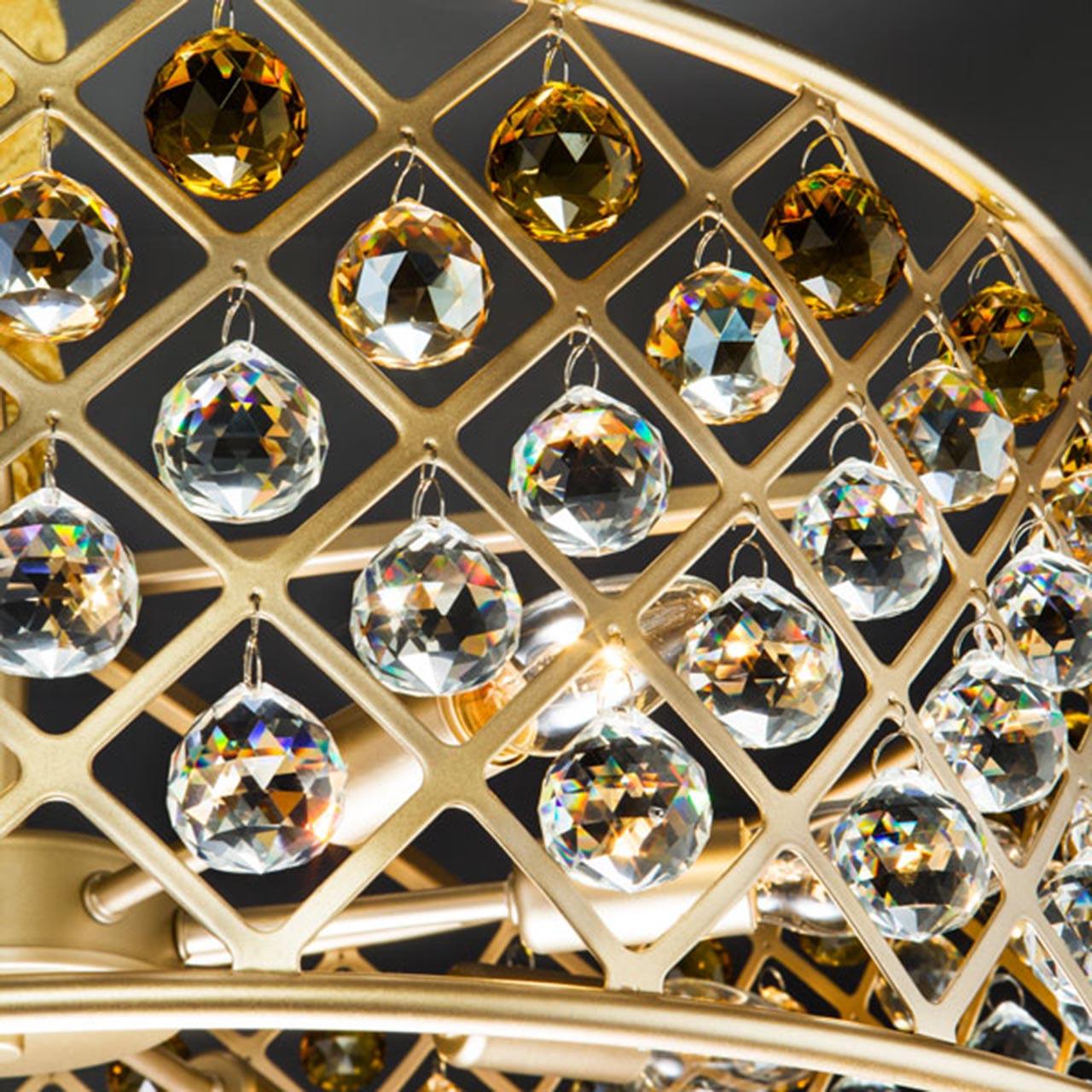 Подвесная люстра Bogates Perline 307/9 Strotskis BOGATES ДИЗАЙНЕРСКИЕ, PERLINE 312431 Желтый  - Вид №2