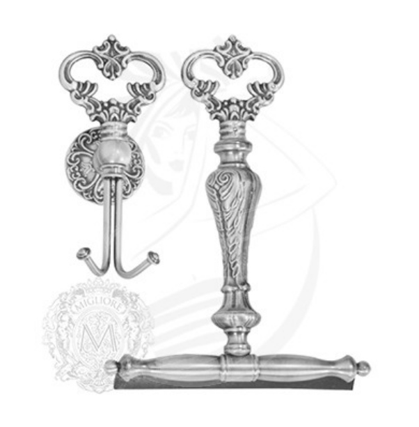 Щетка для чистки стеклянных поверхностей с крючком MIGLIORE Elizabetta ML.ELB-60.136.DO, цвет золото  - Вид №1