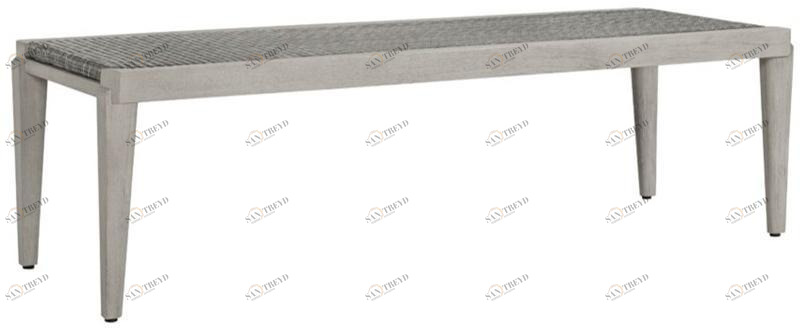 JANUS et Cie Садовая скамейка из тика и janusfiber® Rock garden sun-id-1493487