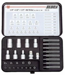 Würth В ассортименте 30 штук розеток и вставок tx Assortimenti chiavi a bussola 096512 300