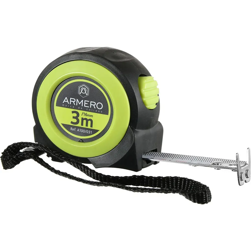 Рулетка Armero с автоблокировкой 3 м x 16 мм STLM-2203368