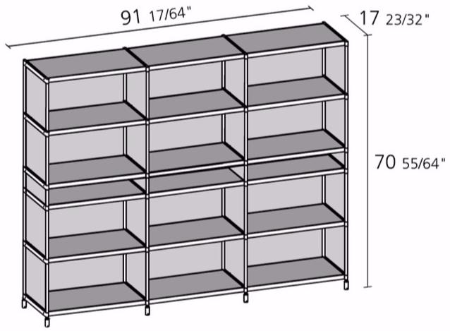 Alias Модульный открытый книжный шкаф из метакрилата Sec sun-id-1401649 - Вид №2