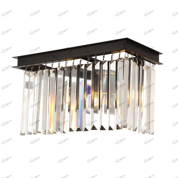 Светильник настенный черный Odeon 2A Black/Clear KR0387W-2A/clear DELIGHT COLLECTION  00-3882878 Черный 