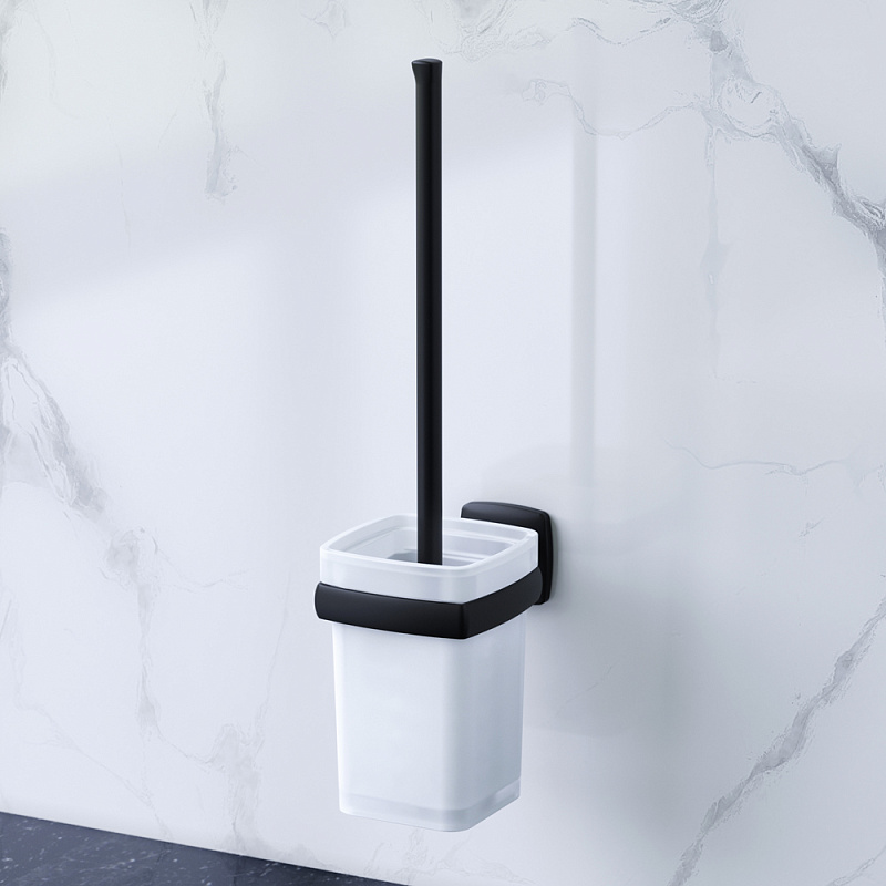 A9033422 Стойка с туалетной щеткой черная AM.PM Gem - Вид №1
