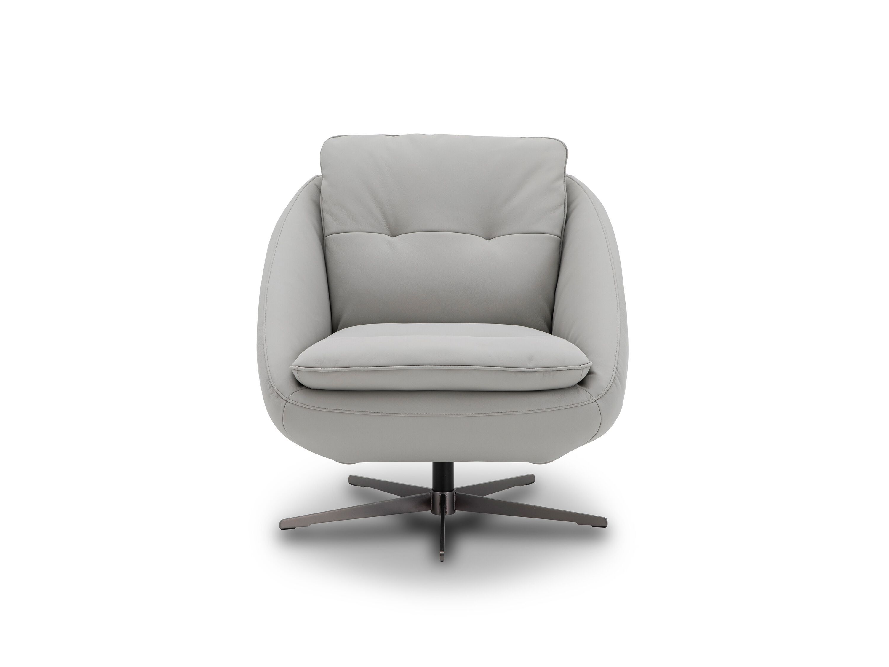 Вращающееся кресло с кожаными спицами CAMPO DE' FIORI COCOON ARCH-00055038