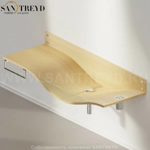 AGAB035000SXRN Подвесная раковина настенная прямоугольная Agape