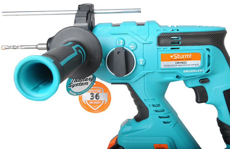 Перфоратор Sturm! CRH1822 1BatterySystem 18V 9112575 STDN-0067087 - Вид №2
