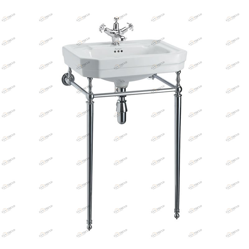 B2 1TH, T22A CHR, T62 Напольная раковина стоящая овальная Burlington REGAL