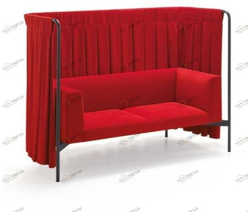 Caimi Brevetti 2-х местный тканевый диван с высокой спинкой Snowsound extra sun-id-1505372