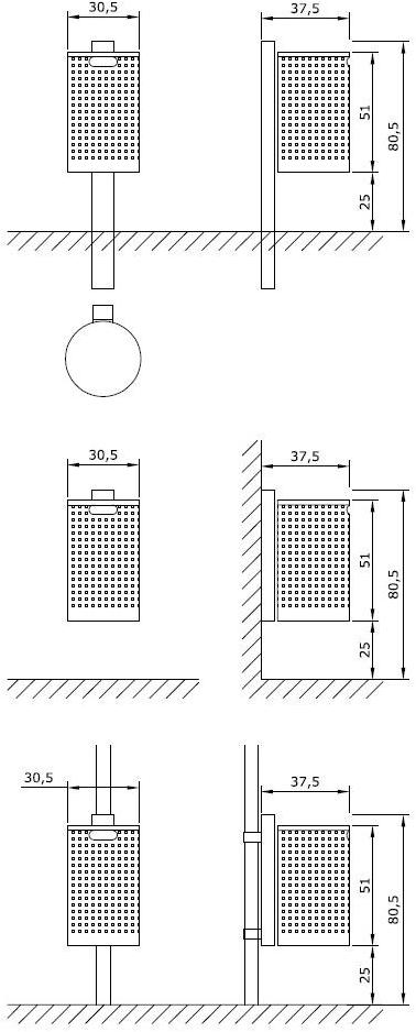 Euroform W Контейнер для мусора из металла  225l, 226l  - Вид №6