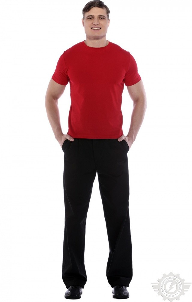 4958103 Футболка красная  Одежда для официантов  размер XL (50-52) Спецодежда  - Вид №8