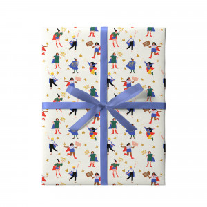 565971 Упаковочная бумага "Super Girls" 100 х 70 см, 100 г/м2