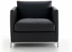 B&B Italia Project Мягкое кожаное кресло с подлокотниками George project