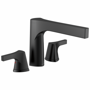 T2774-BL Римская ванна с 3 отверстиями Delta Faucet Zura Матовый черный