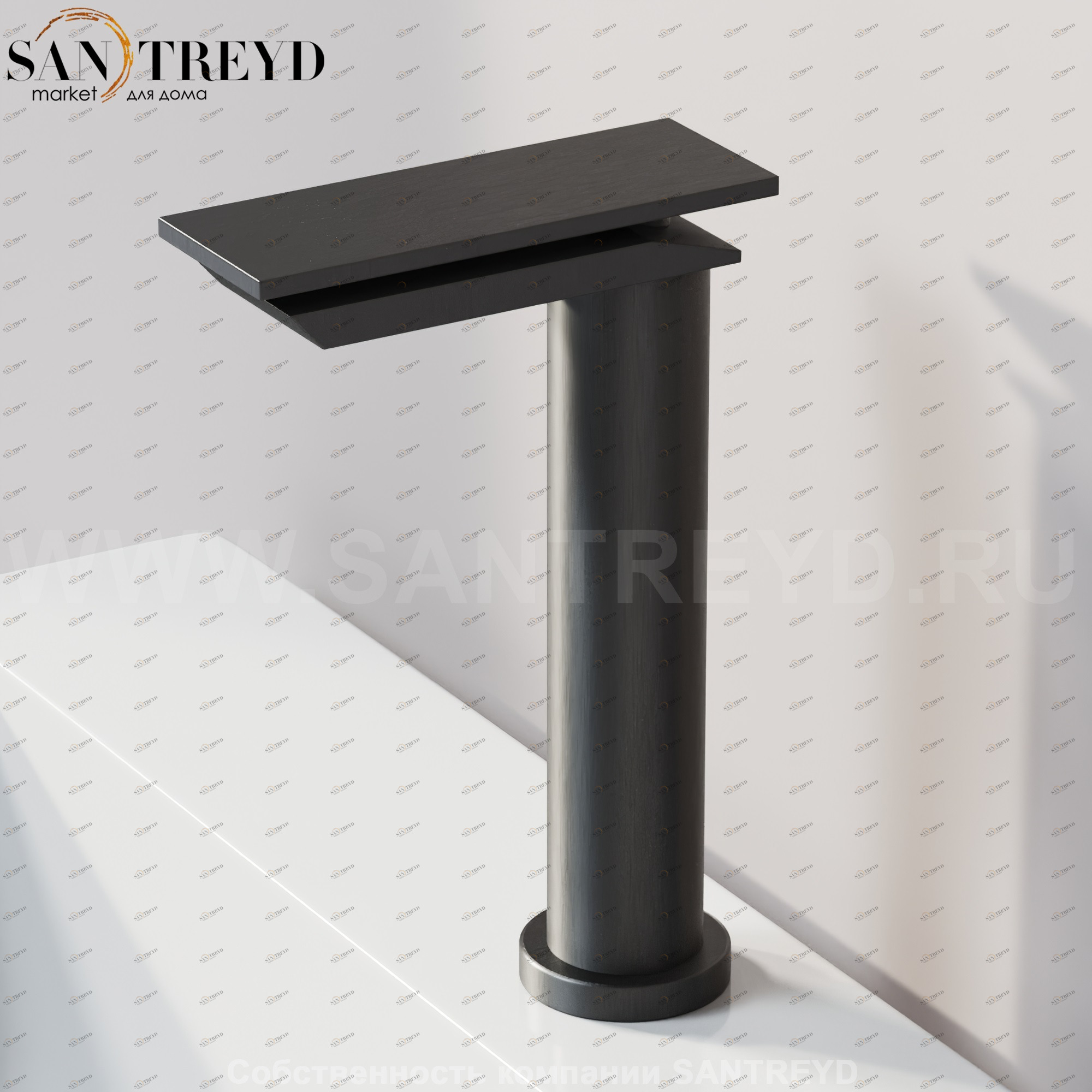 Смеситель ASEN0956N SEN для раковины черный Agape