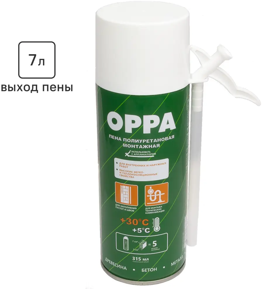 Монтажная пена OPPA для профессиональных работ 315 мл 85667696